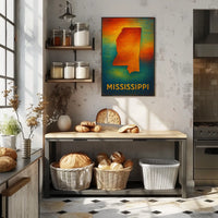 Mississippi State Art Scenic Wanderlust Poster