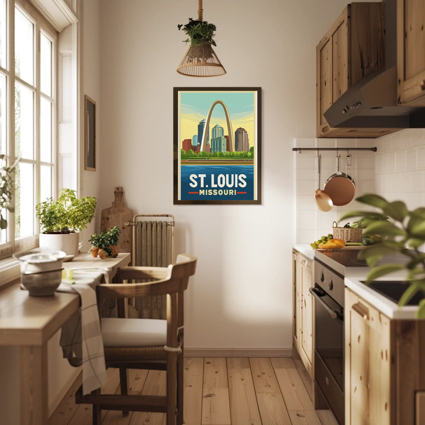 St. Louis Missouri Vintage Poster - Gateway Arch
