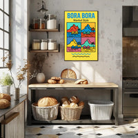 Bora Bora Pop Art Travel Poster