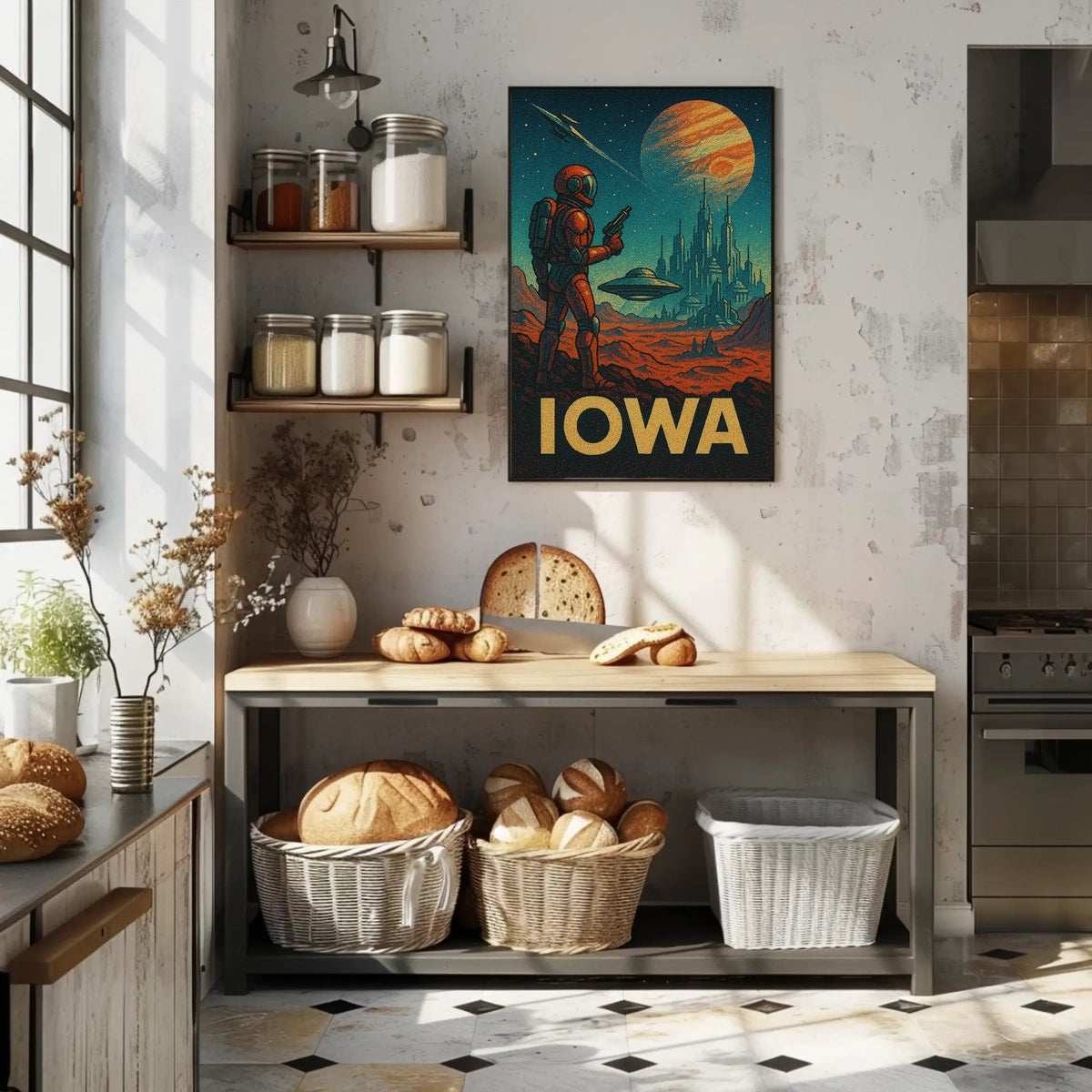 Iowa In Space Poster