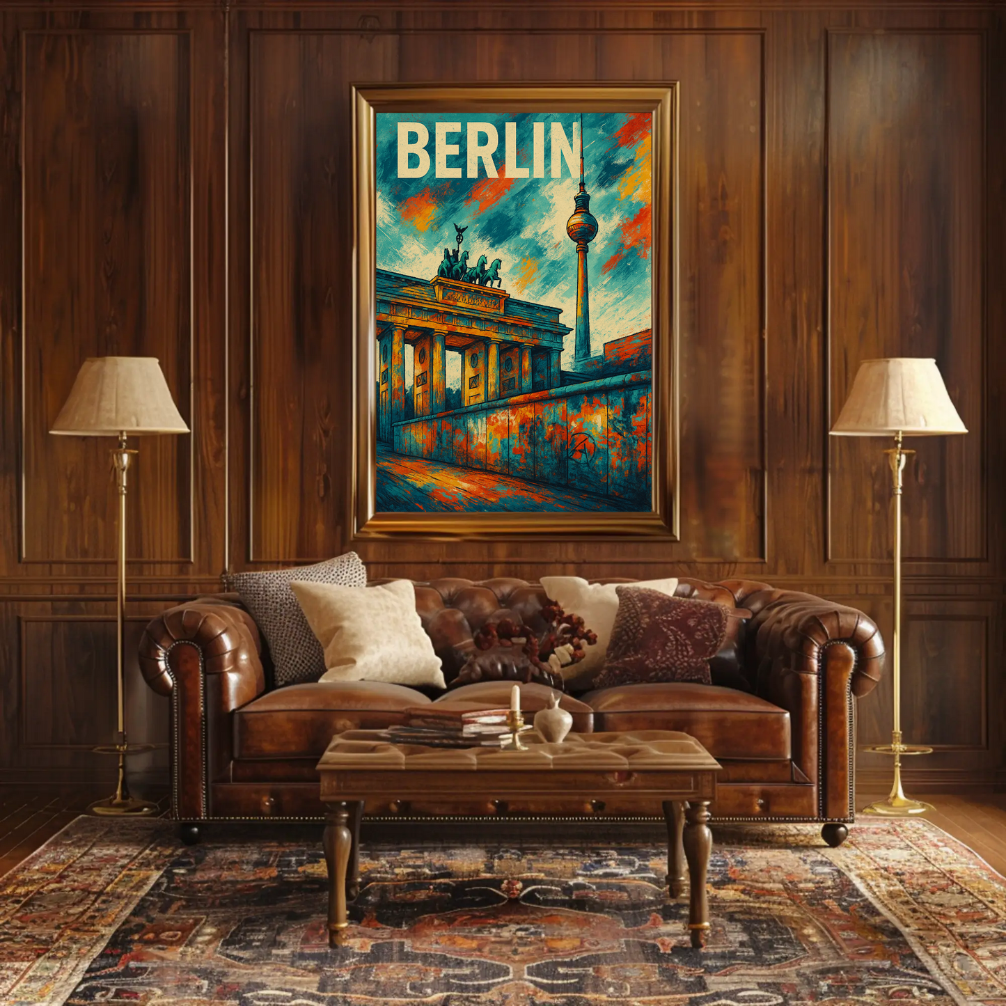 Berlin Landmark Urban Edge Travel Poster