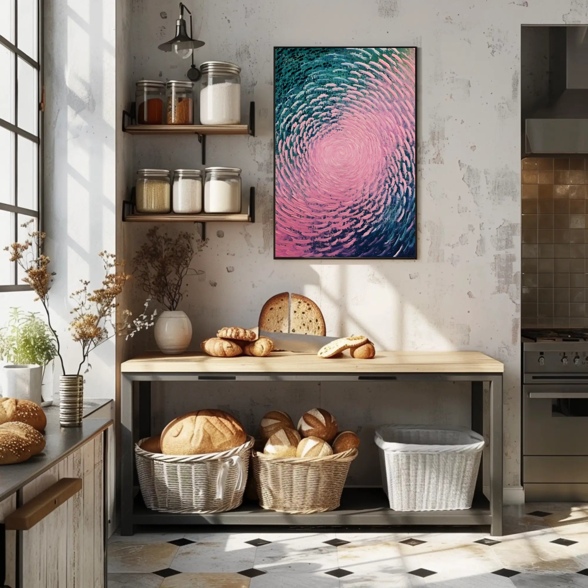 Swirling Colors Abstract Poster Art Print