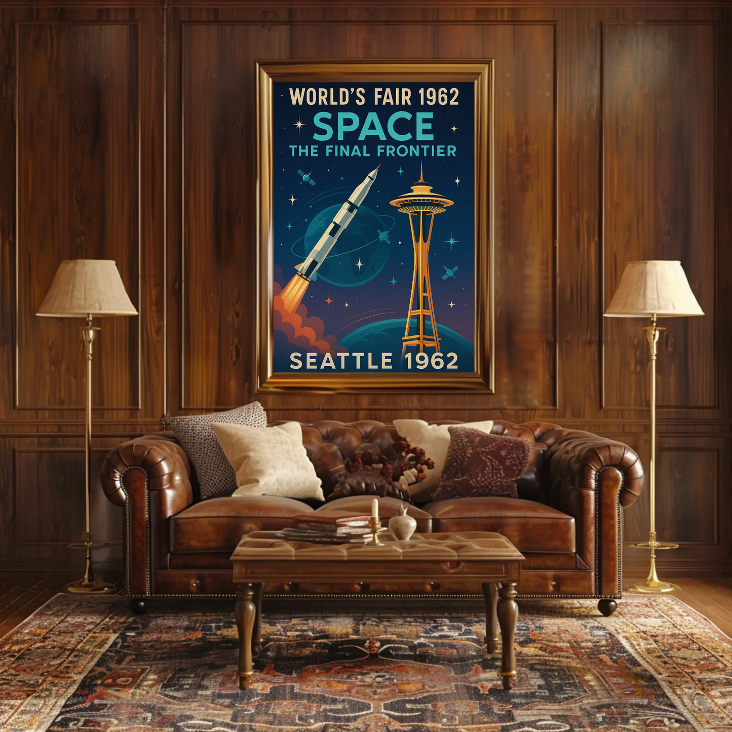 Seattle 1962 World's Fair Travel Poster
