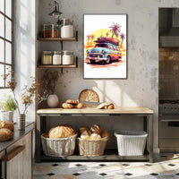 Retro Surf Adventure Poster