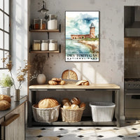 Dry Tortugas Watercolor Wall Art Poster