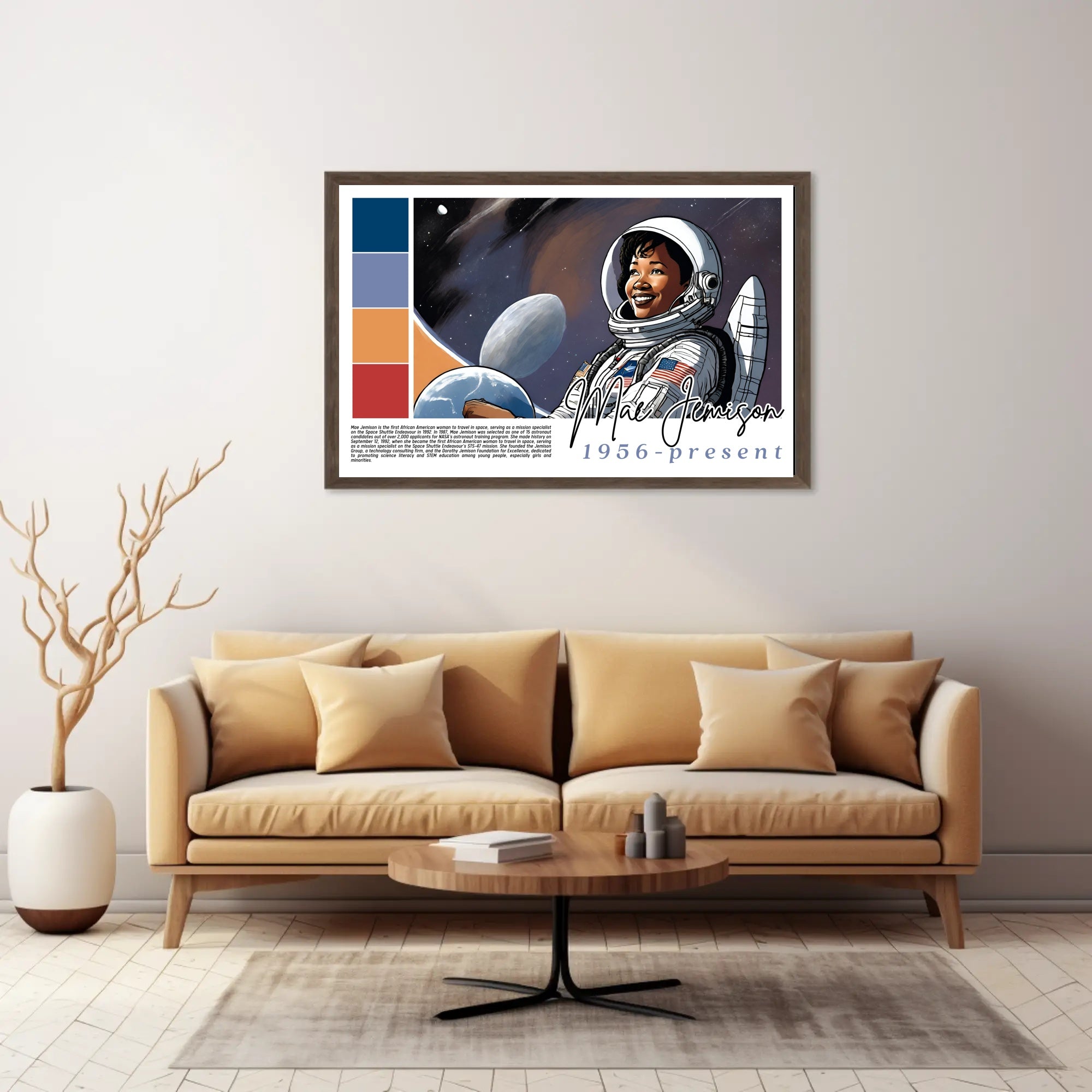 Mae Jemison: A Trailblazer in Space Poster