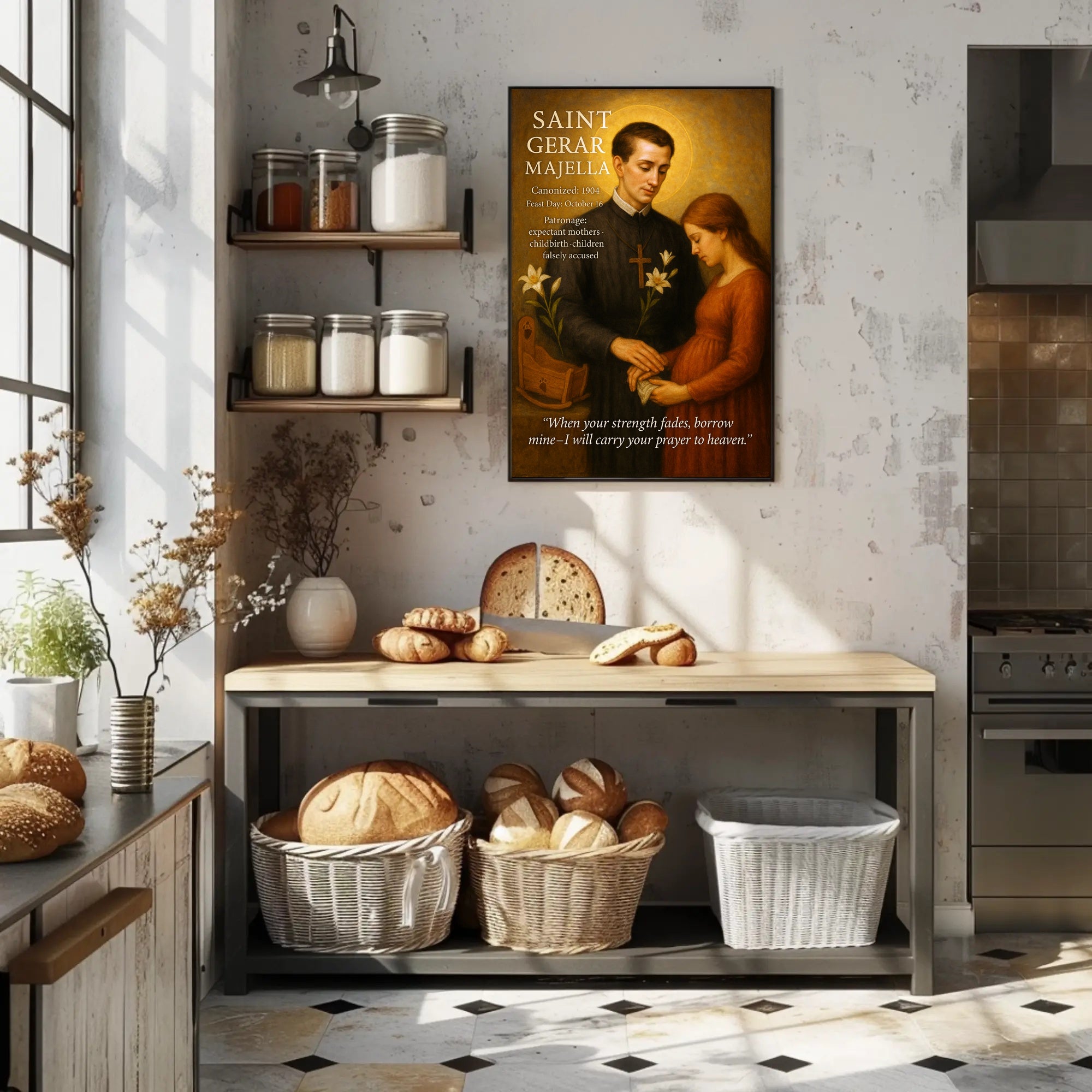 Saint Gerard Majella Poster PosterGoat