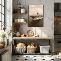 Majestic Aircraft Carrier at Sea Poster