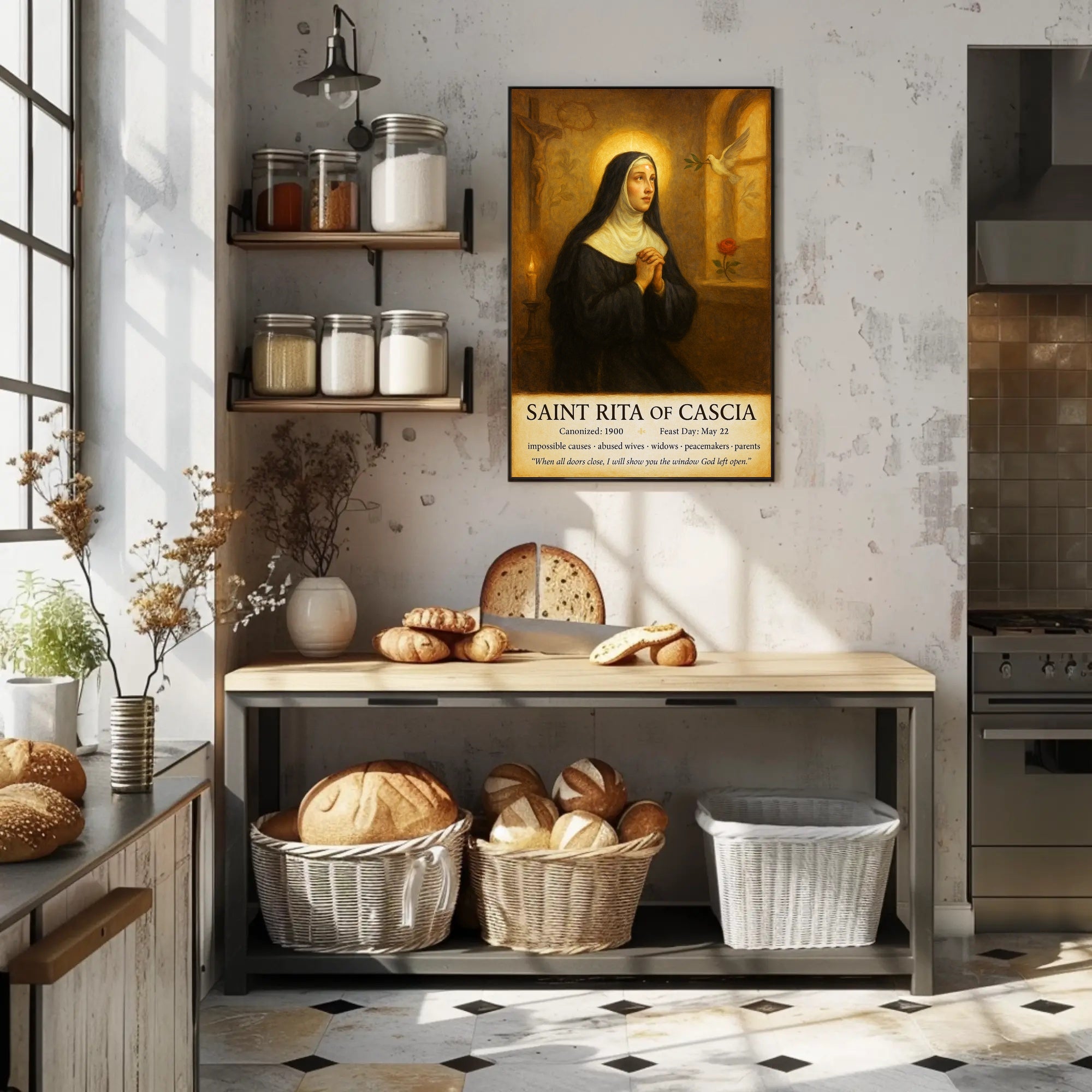 Saint Rita of Cascia Poster PosterGoat