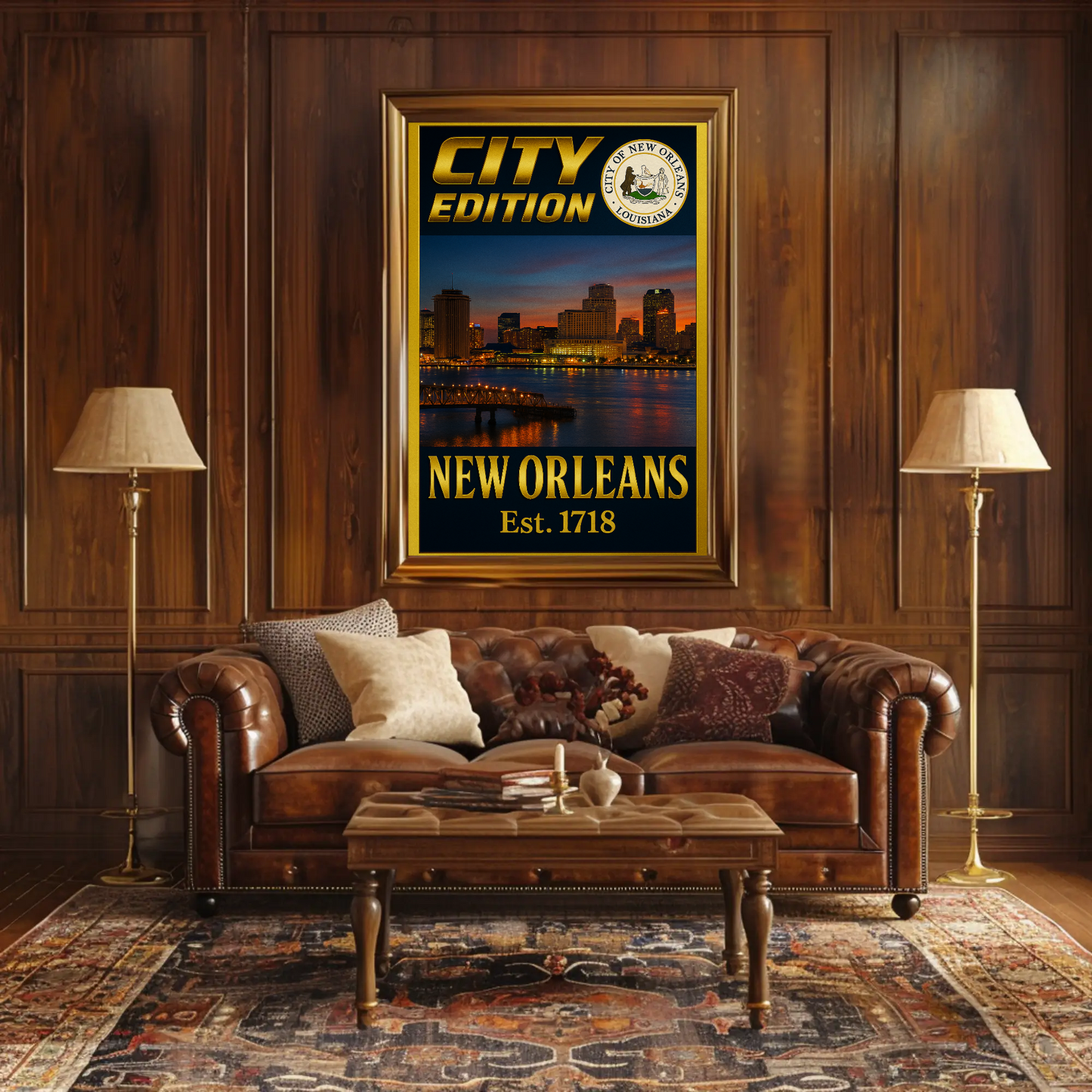 New Orleans City Edition Travel Poster