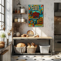 Buenos Aires Highlights Vintage Poster Print PosterGoat