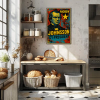 Andrew Johnson 17th President of the United States Graffiti Pop Art Poster