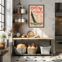 Outing Magazine August Issue Poster PosterGoat