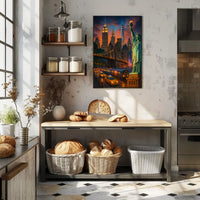 City of Dreams New York Skyline Poster