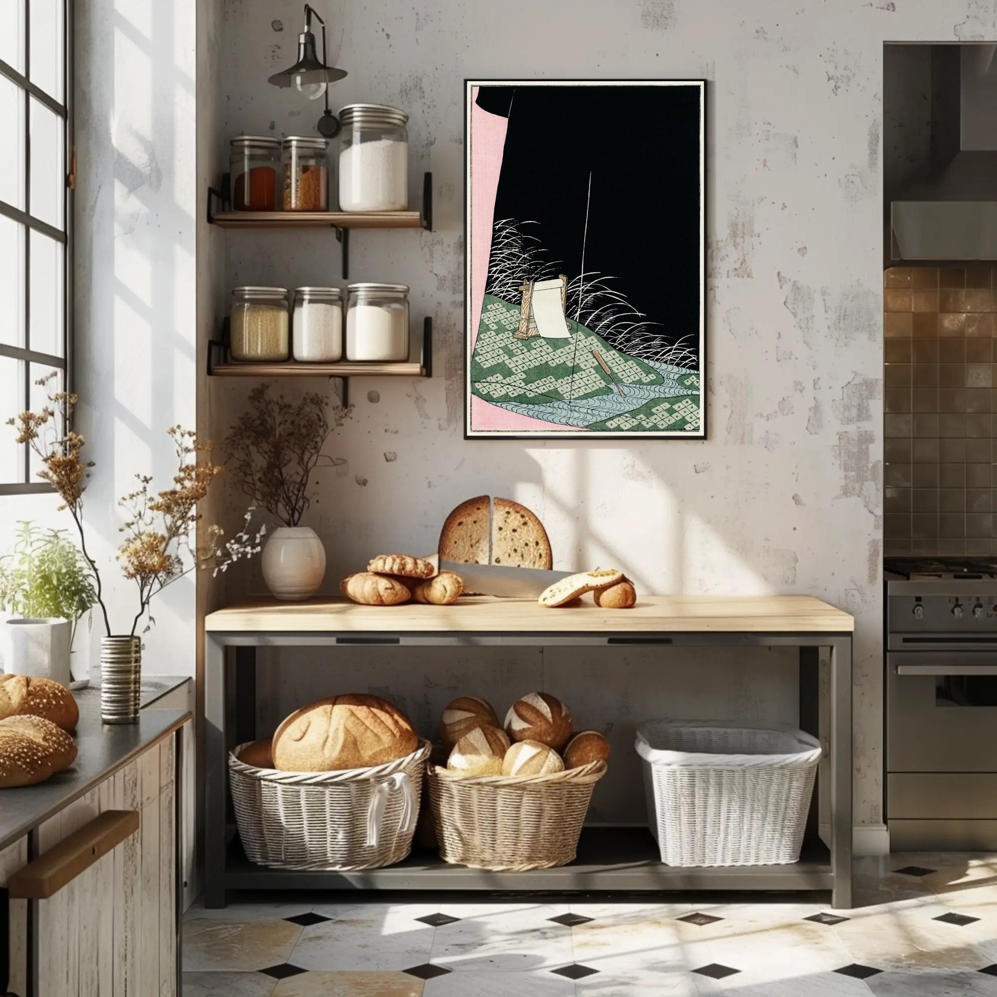 Serene Night by the River Poster