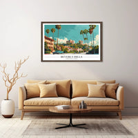 Beverly Hills Glamour Sunlit Streets Urban or Cityscape Poster