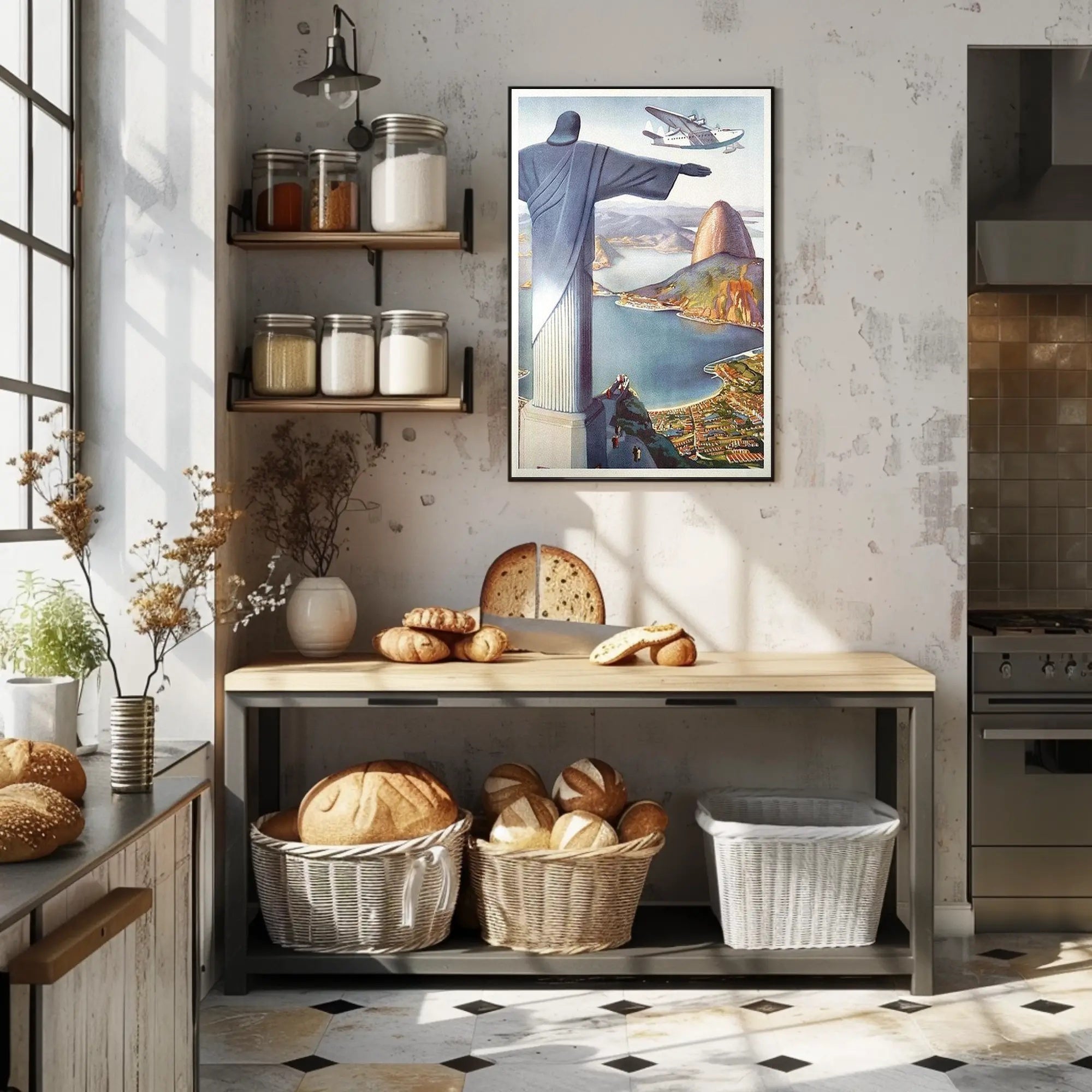 Soaring Over Rio Poster PosterGoat