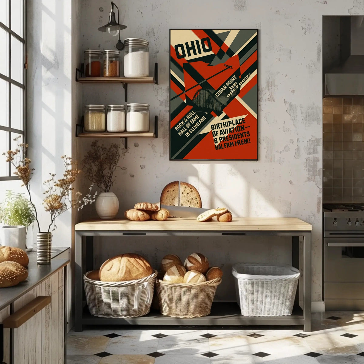 Ohio Birthplace of Aviation and Presidents Poster