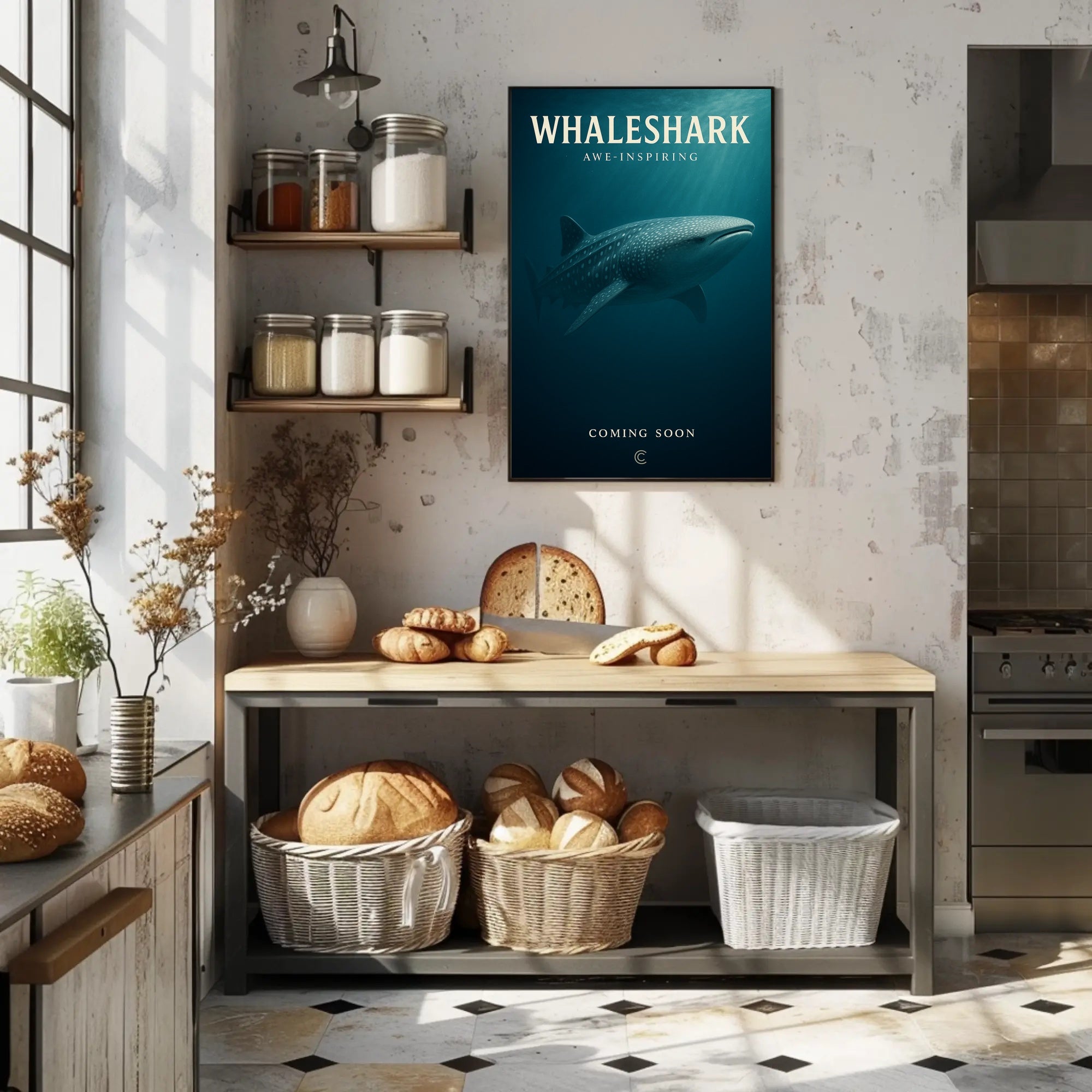 Whaleshark Awe-Inspiring Poster PosterGoat