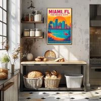 Miami, FL The Magic City Poster