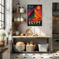Egyptian Adventure Vibrant Pyramids Travel Poster PosterGoat