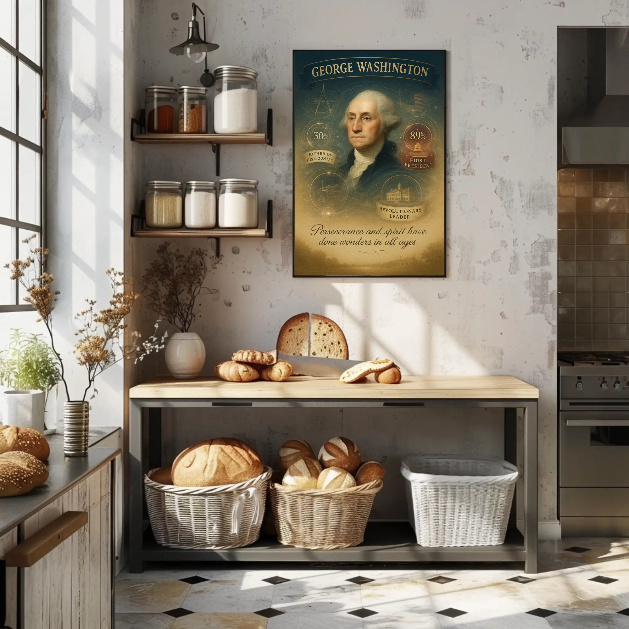 George Washington First President Poster