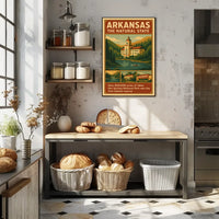 Arkansas The Natural State Travel Poster