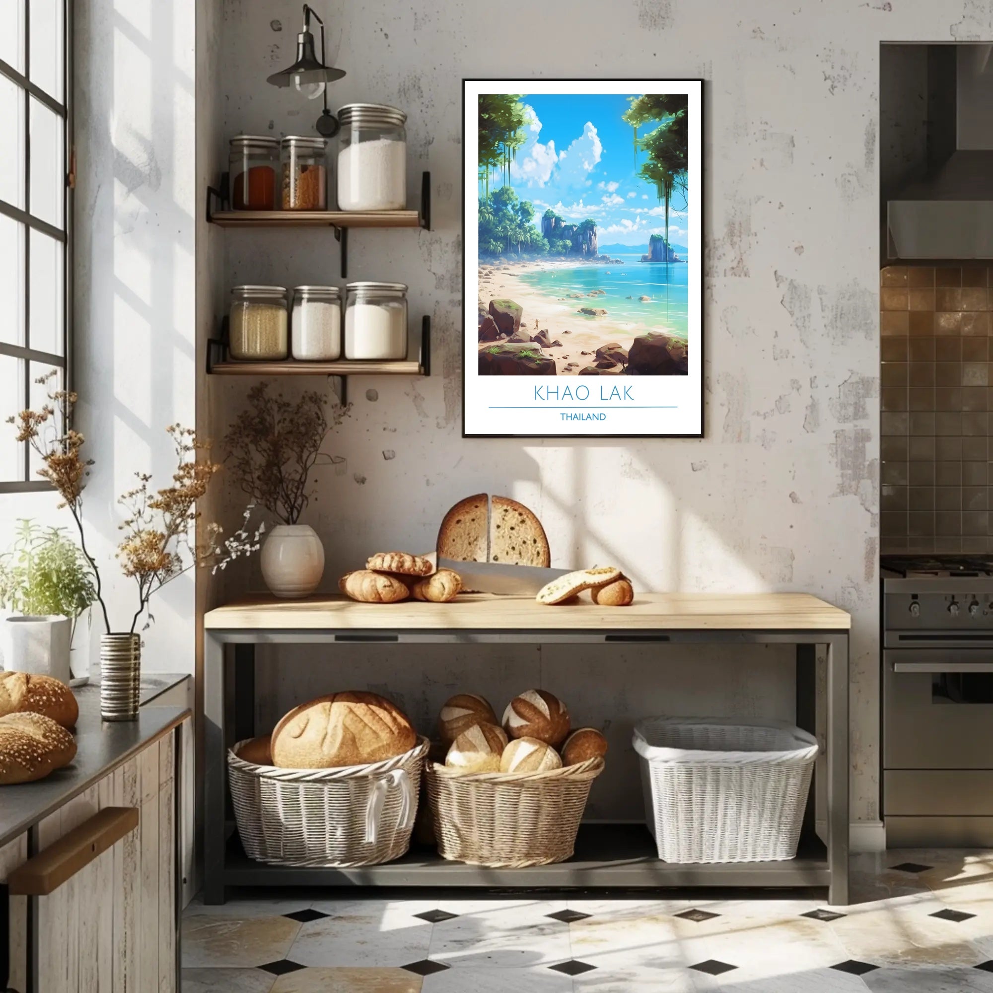 Serene Coastal Escape Poster