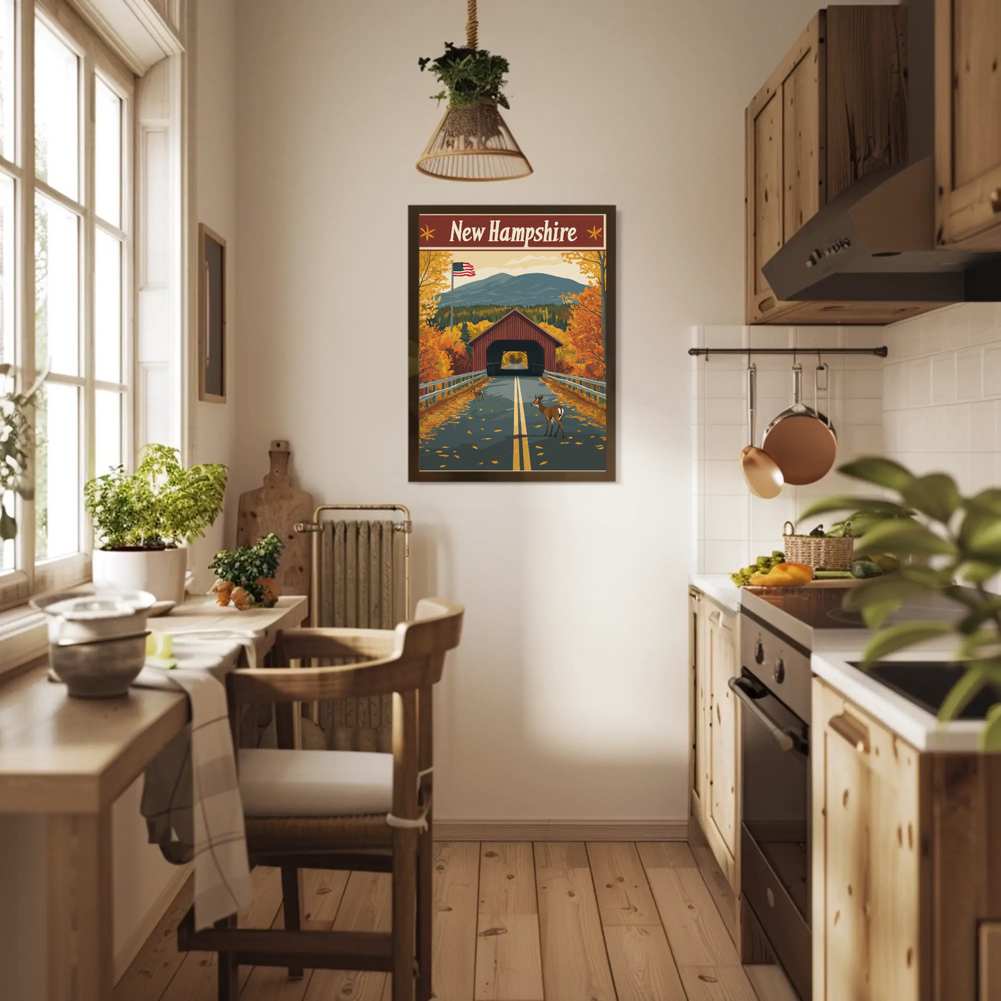 New Hampshire Vintage Poster