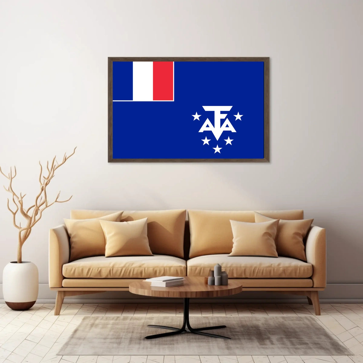 French Southern Territories Flag Poster