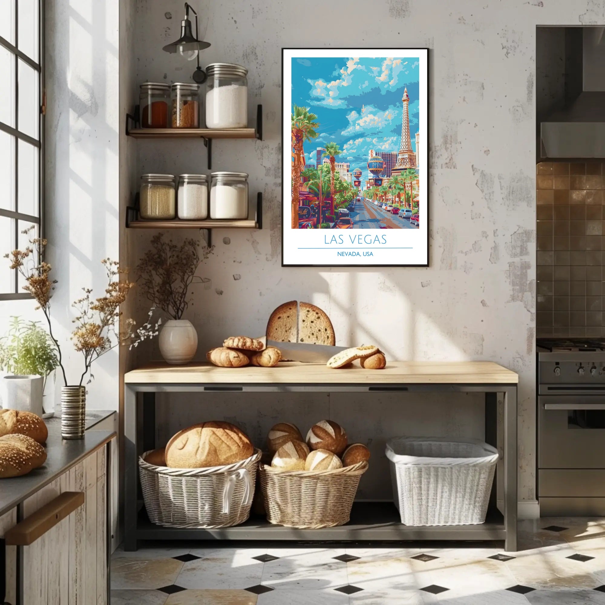 Las Vegas Street View Poster