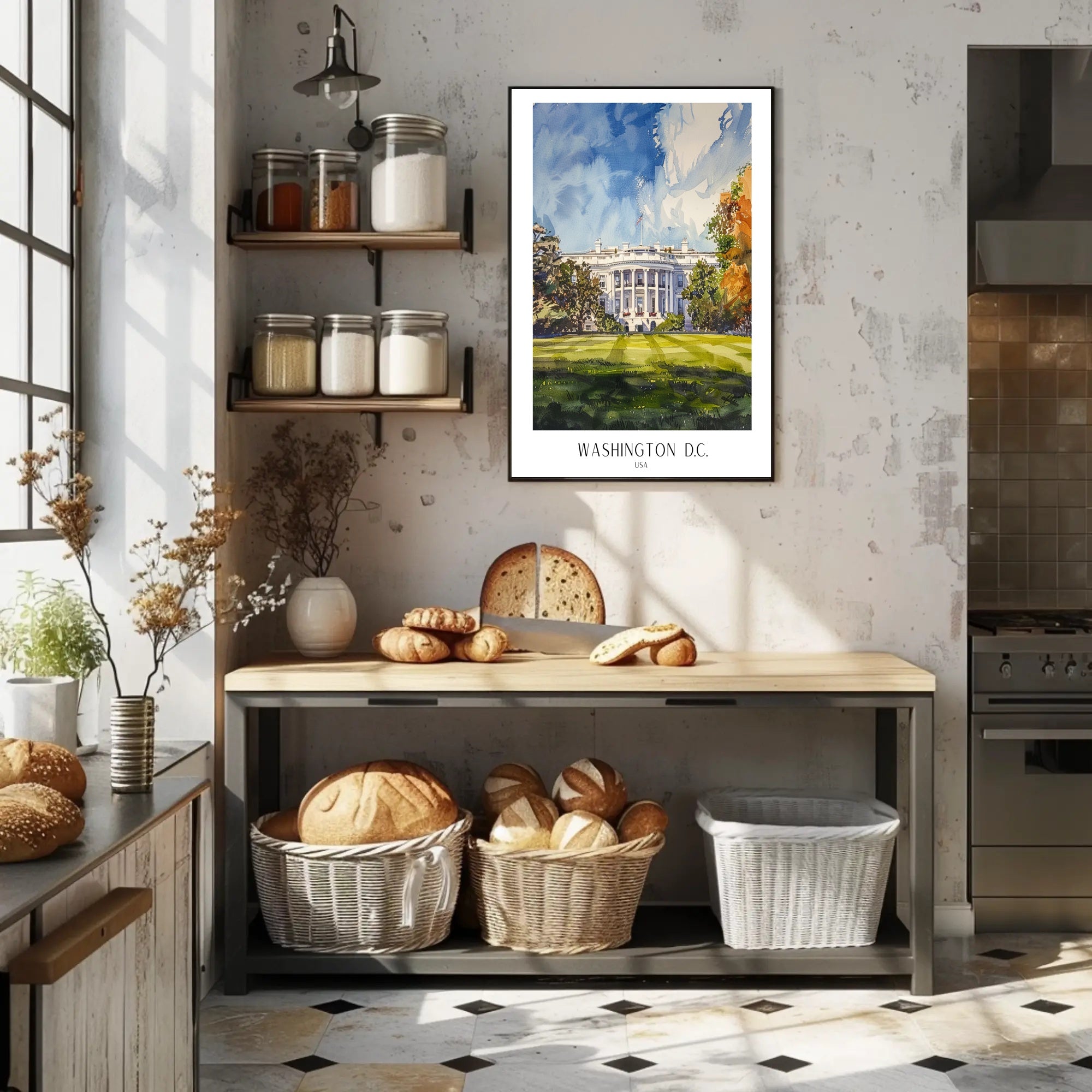 The White House in Washington D.C Poster PosterGoat