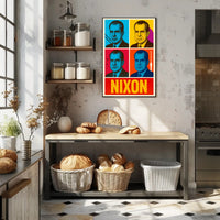 Nixon Retro Pop Art Political Propaganda Poster