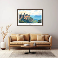 Blue Mountains Scenic Travel Poster