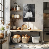 Haunting Faceless Figure in Surrealism Abstract Artistic Poster PosterGoat