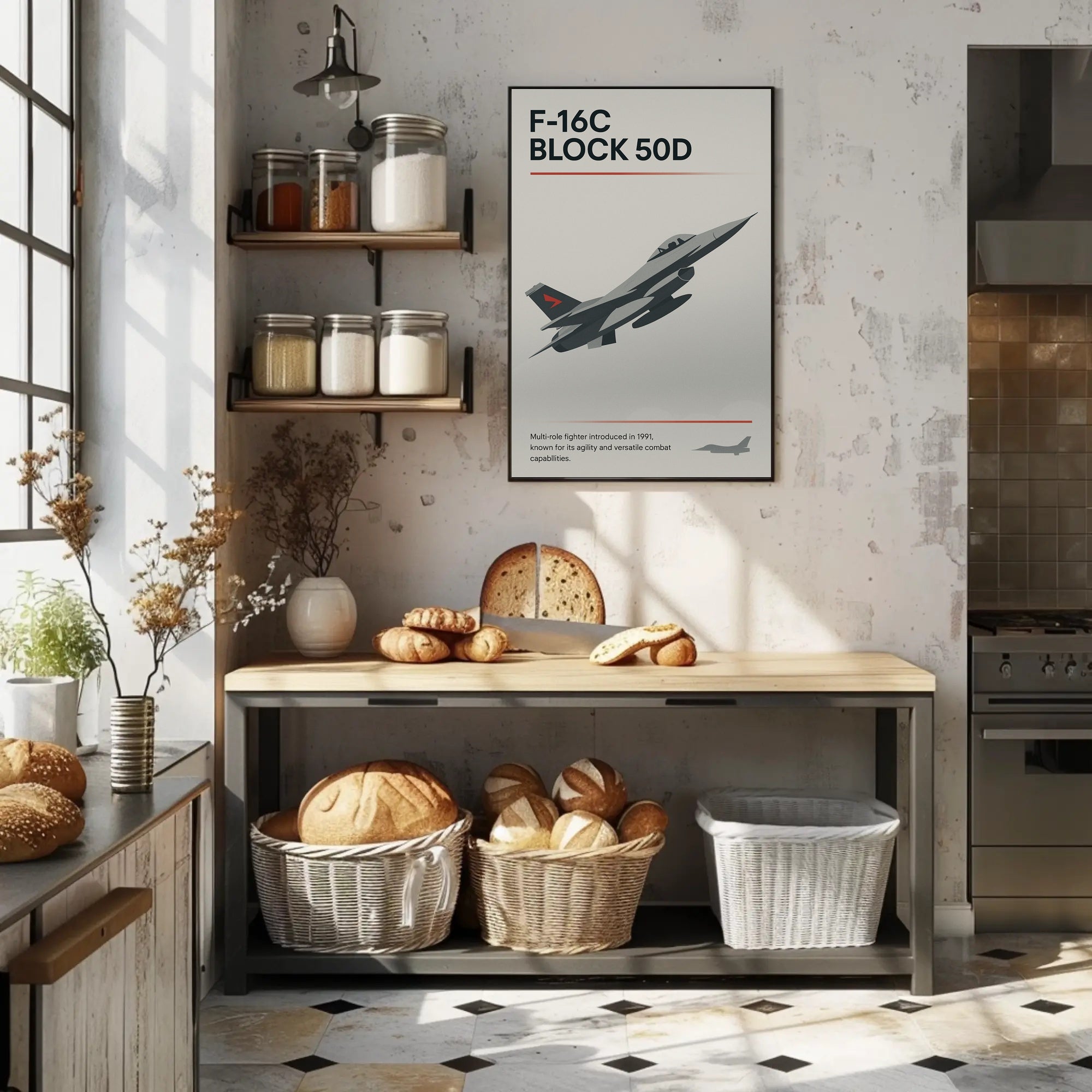 F-16C Block 50D Fighter Jet Poster