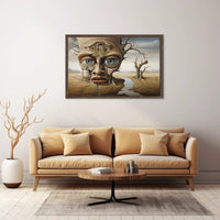 Tree-Face Surreal Landscape Fantasy or Mythology Poster