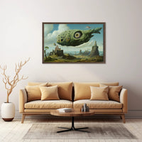 Surreal Whale Dreamscape Fantastical Poster