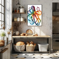Vibrant Octopus Art Poster