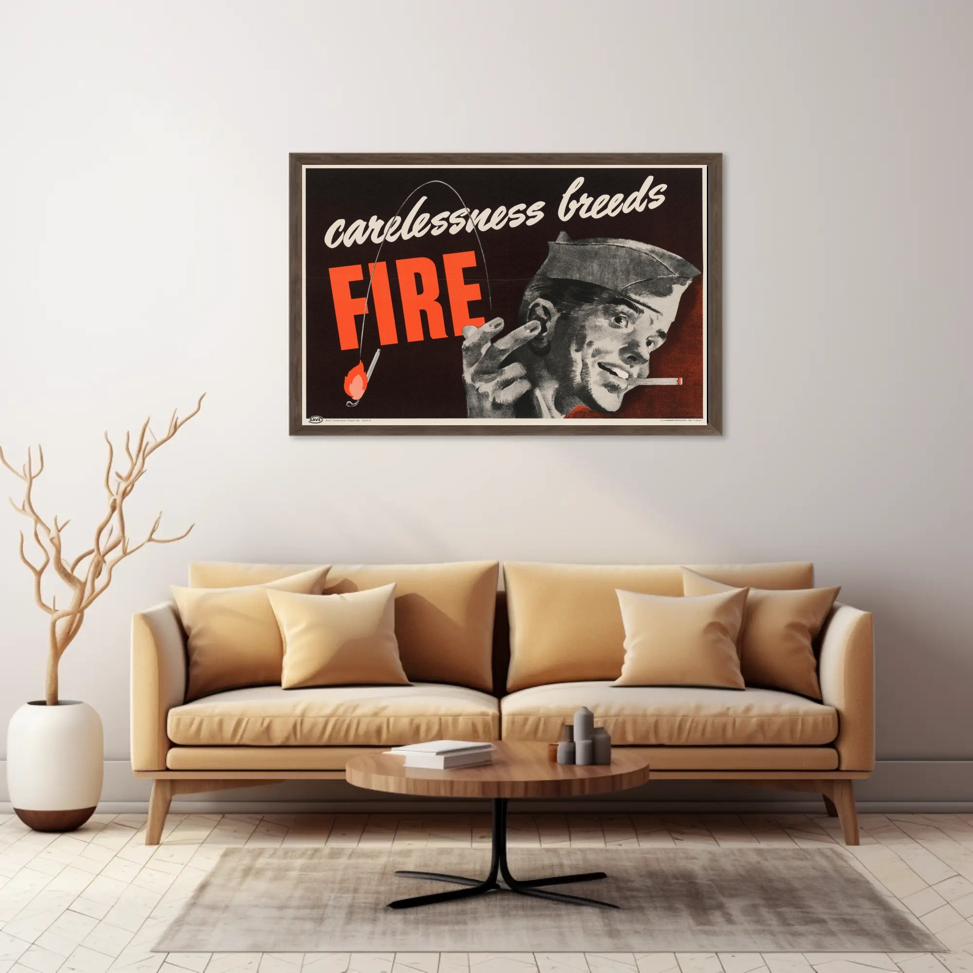Carelessness Breeds Fire Poster PosterGoat