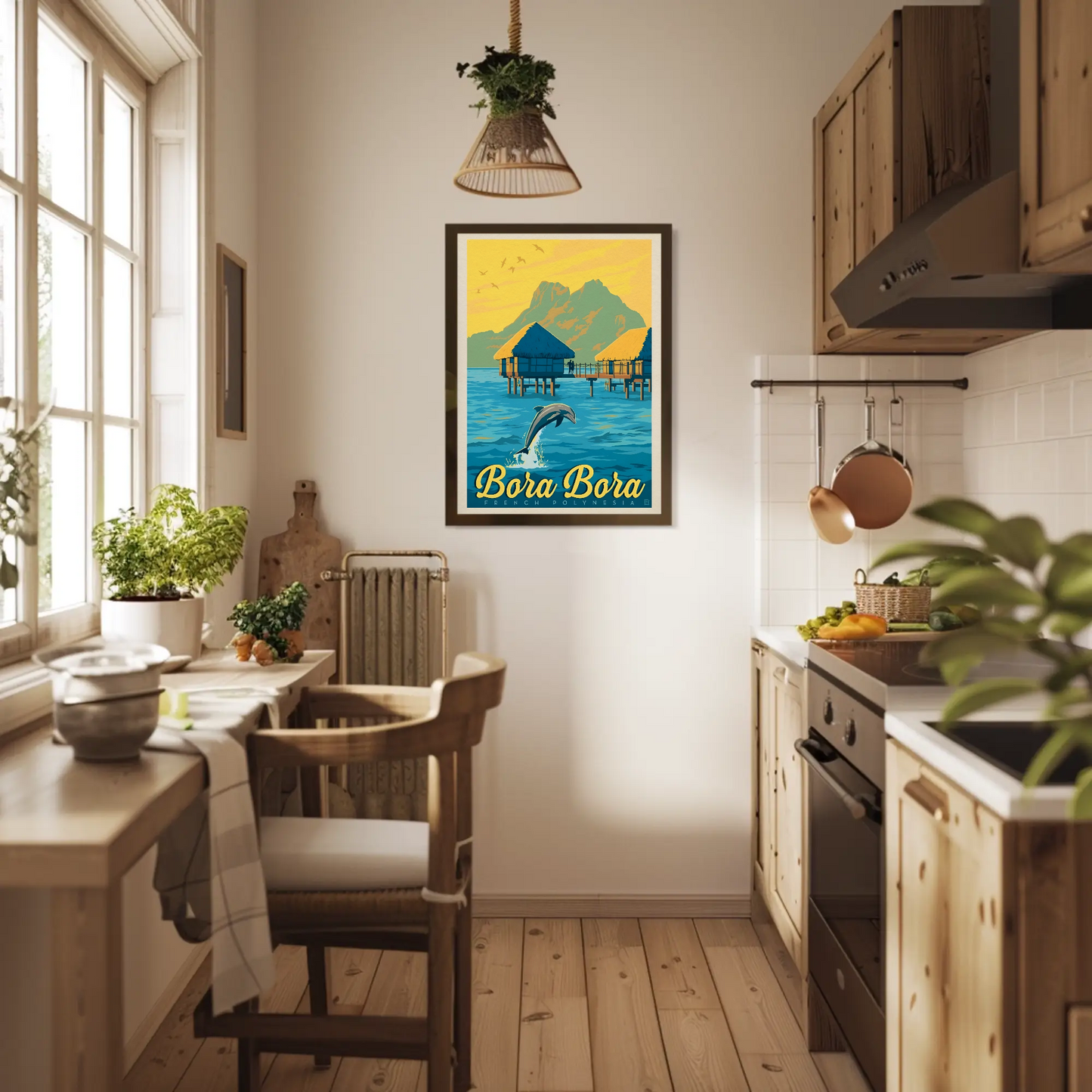Vintage Poster Bora Bora French Polynesia