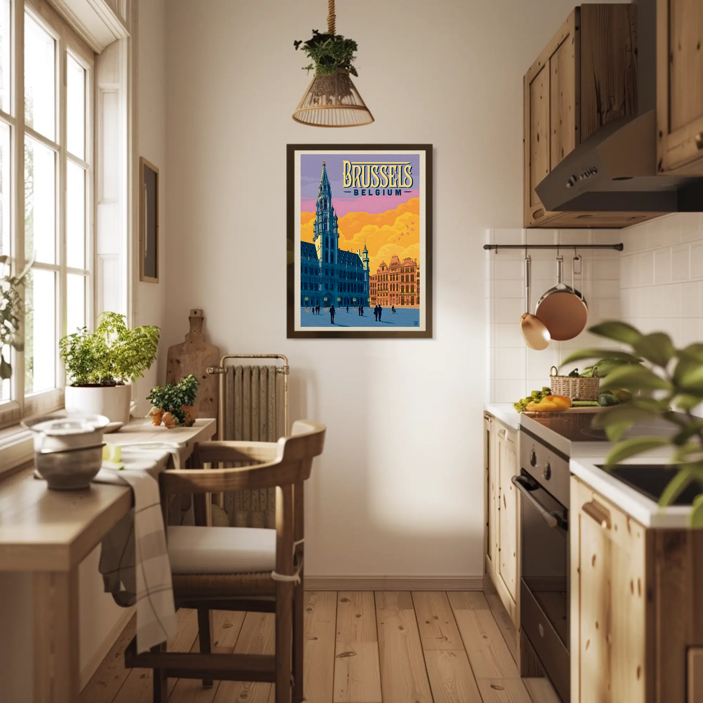Vintage Poster Brussels Belgium