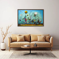 Surreal Dreamscape Imaginative Futuristic Sci-Fi Poster