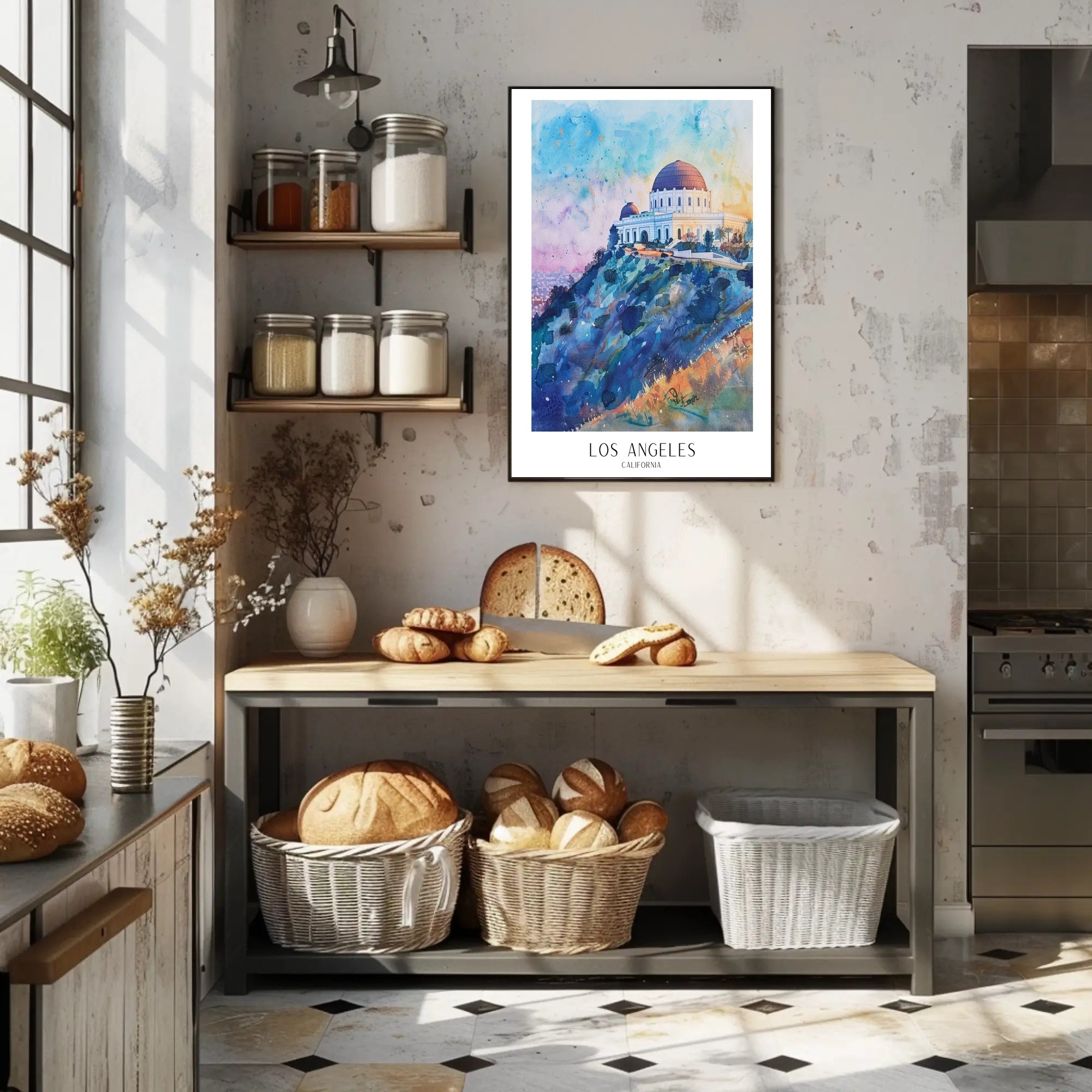 Los Angeles Skyline Poster PosterGoat