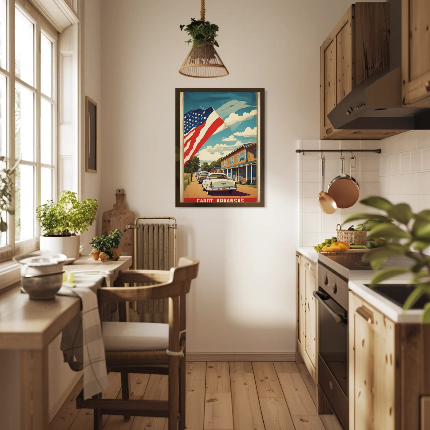 Cabot Arkansas American Scene Art Vintage Travel Poster