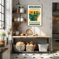 Discover Arkansas: Natural Beauty and History Poster