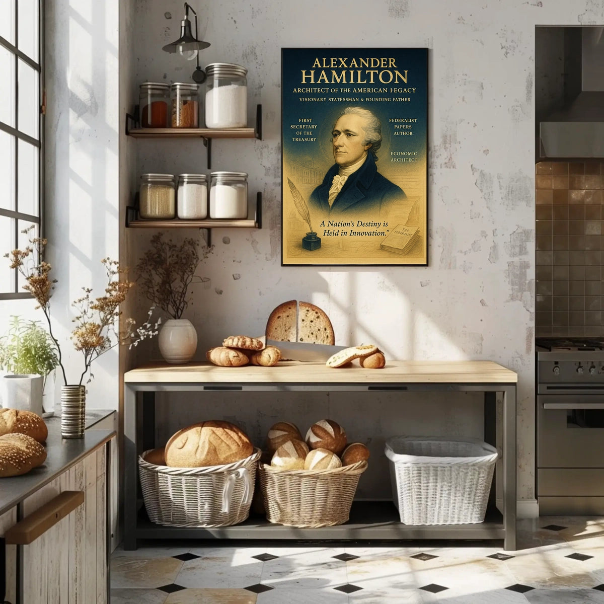 Alexander Hamilton Architect of the American Legacy Poster