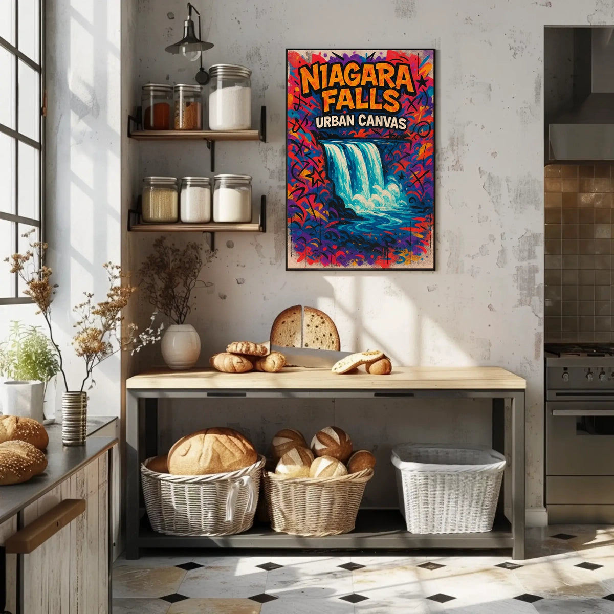 Niagara Falls Urban Canvas Poster