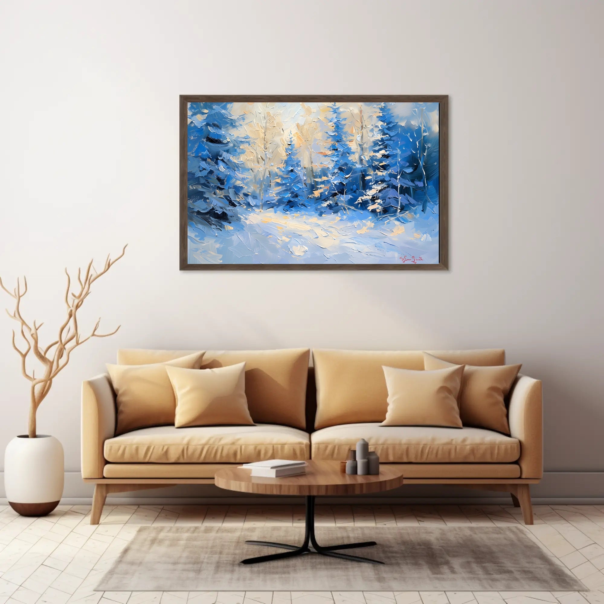 Winter's Tranquil Palette Poster