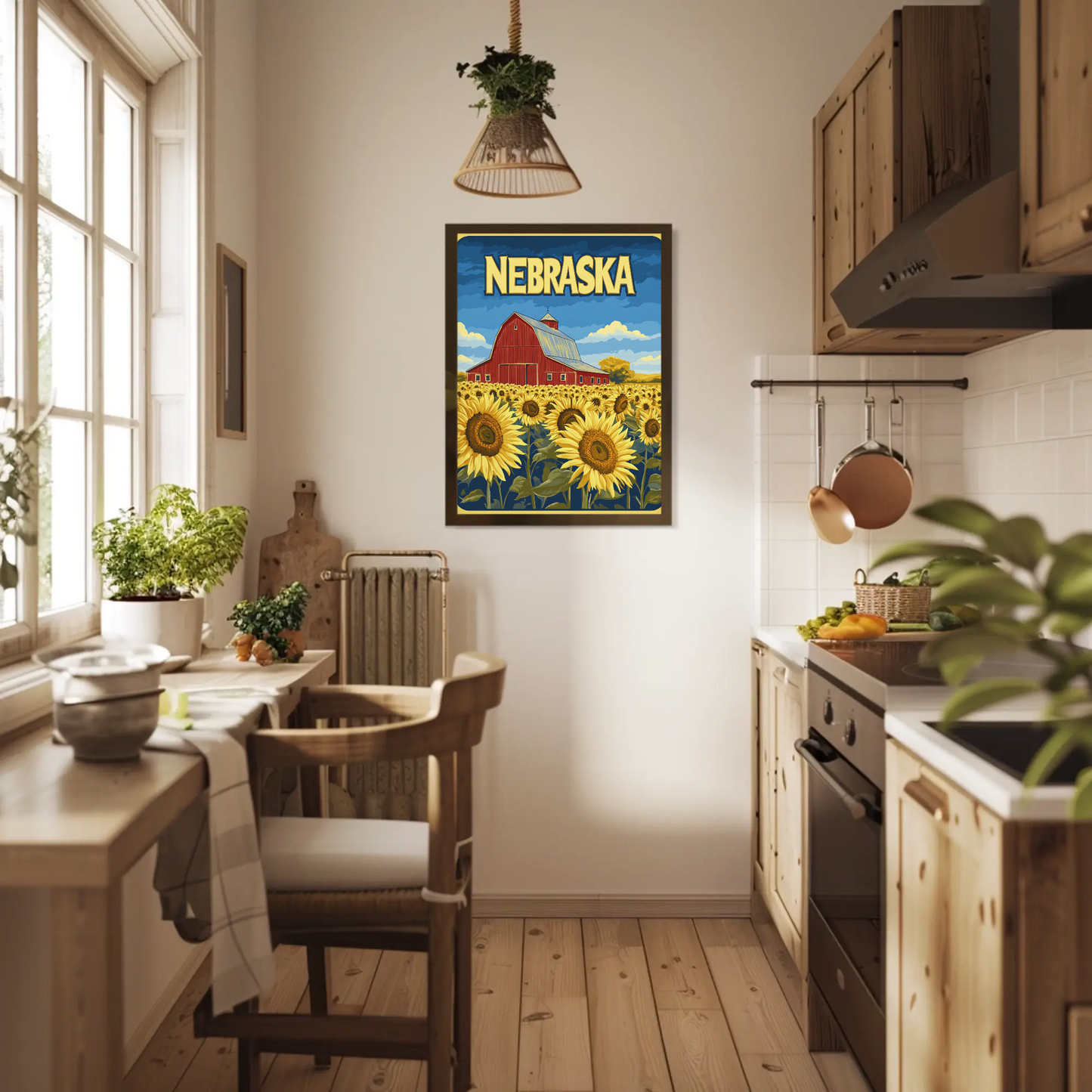 Nebraska Sunflower Fields Poster